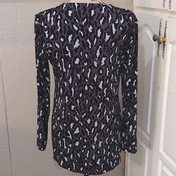 Additions by Chicos Leopard print Lightweight Cardigan Long Sleeve Size Small - Picture 3 of 7